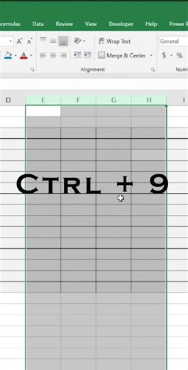 Excel madhe rows/columns hide-unhide kase karayche easy trick #1