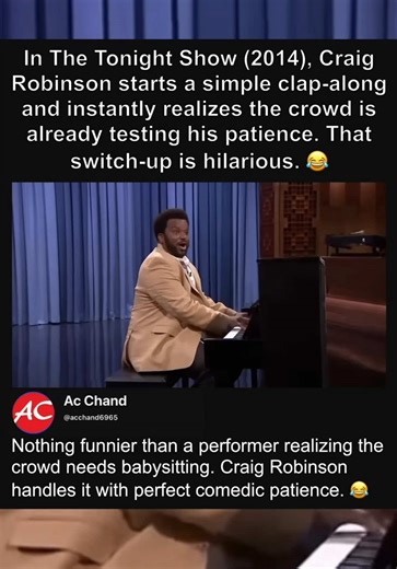 Craig Robinson starts a simple clap-along and instantly realizes the crowd is already testing his patience. That switch-up is hilarious. #trending #clip
