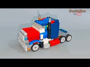 How To Build LEGO Optimus Prime Truck Tranceformers Peterbilt 379 #lego #tutorial #diy #truck