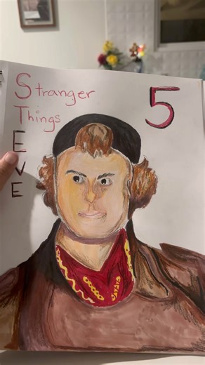 Drawing Steve from stranger things #strangerthings