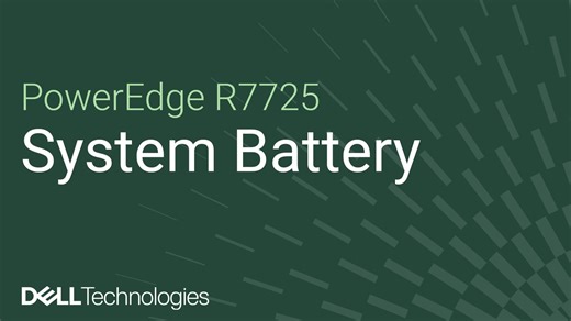 How to replace the system battery on a PowerEdge R7725