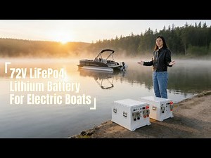 Pontoon Boat Battery, 72V Lithium Battery For Outboard Motor #boatlife #boatbattery #pontoonboat