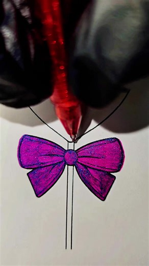 lovely red 🥰 #coloring #color #glitter #glitterpens #satisfying | color pencils