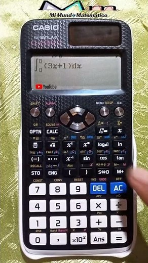 Calculating the definite integral with the Casio FX-991LA scientific calculator X - Example