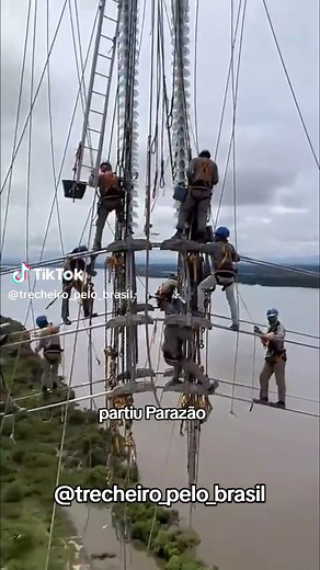 Electric Pylon Maintenance by Skilled Workers