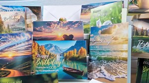 48 Pack Religious Christian Birthday Cards Bulk with Scripture Assorted Bible Verse 4.5 x 6.2 Inch Christian Blessings Birthday Greeting Cards with Envelopes and Stickers (Landscape Style)