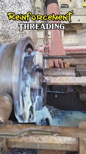 “Rebar Threading Machine Work | Reinforcement Bar Threading Process | Threading Machine Operation”
