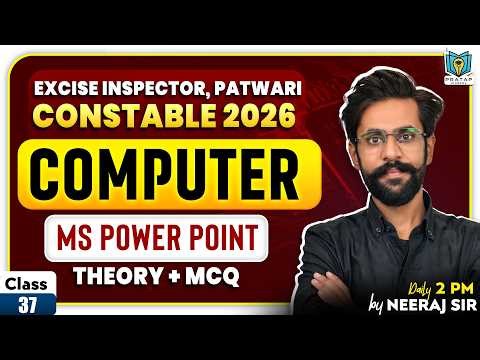 MS Power Point | Computer Class for Excise Inspector, Punjab Police Constable 2026 | by Neeraj Sir