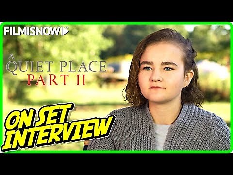 A QUIET PLACE PART 2 | Millicent Simmonds "Regan Abbott" On-set Interview