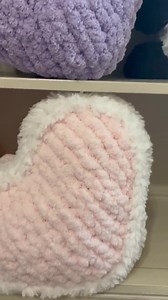 Chunky Knit Heart Pillow | Finger Knit Video Tutorial | Hand Crochet Pattern - Etsy
