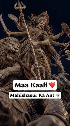 Mahishasur Ka Ant Kaise Hua Tha ☠️❤️ #maadurga #navratri #garba #edits