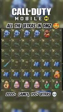 I Finally Unlocked all the ULTRAS in CODM DMZ (Ultra Rare 17/17)