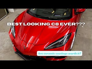 Ceramic Coating 2022 Corvette C8! Amazing Gloss!! Best looking C8 EVER?? Midland, Bay City & Saginaw