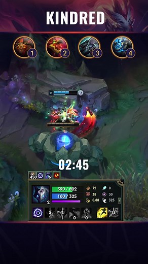 Kindred Jungle Clear Red Start 🐺🐑 #leagueoflegends #loltips #kindred