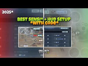 *2025* 4 Finger claw code + Sensitivity Code | Cod Mobile Battle Royale | Best HUD setup |
