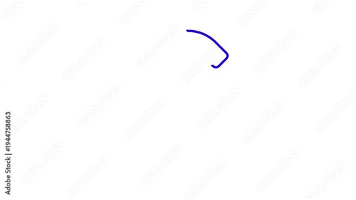 Blue outline of the British Pound Sterling symbol on a white background iconic currency symbol for financial and economic contexts
