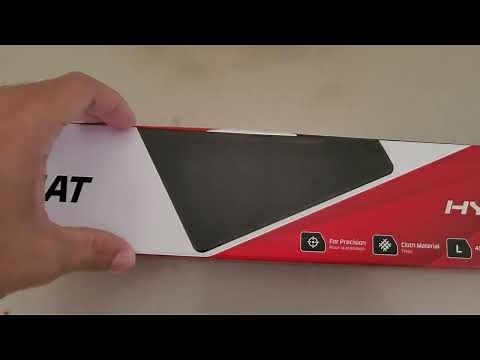 Unboxing MOUSE PAD HyperX Pulsefire Mat | 4K60