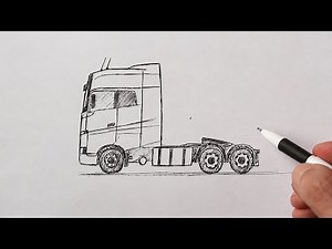 How to draw a Truck easy