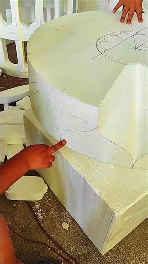 Hot Wire Elegance: Crafting a Column Cap with Melted Foam