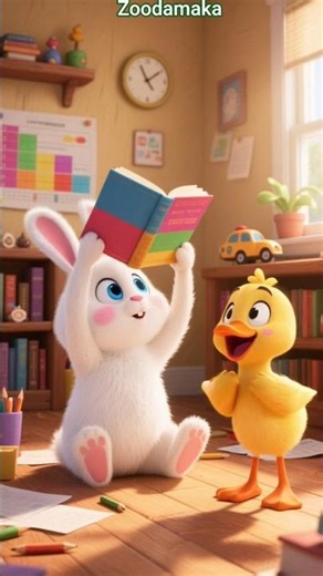 This Rabbit’s Study Hack Is Pure Comedy 😂 #ai#duck#rabbit#trending#shorts#ytshorts