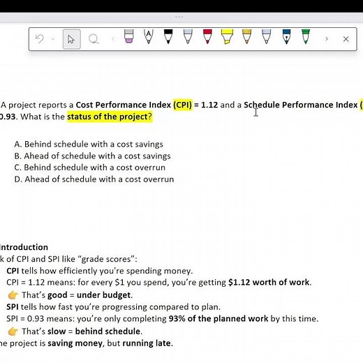 Civil FEexam review: 95 Construction (EVM CPI & SPI) #usa #civilengineer #internationalstudents