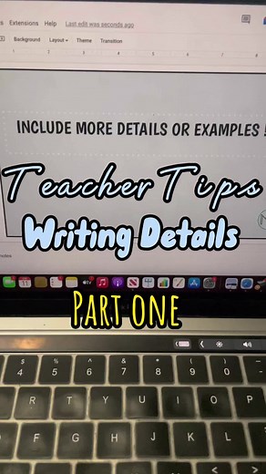 Teaching Major and Minor Details: Examples and Tips