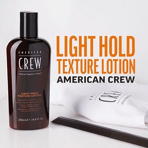 Light Hold Texture Lotion gives you subtle, yet effective control with low shine. Provides light control for fine or thin hair of all lengths, resulting in a natural look with definition. | American Crew