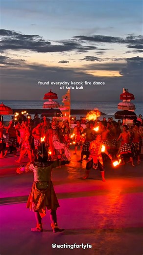 Found everyday kecak fire dance at Kuta Bali 🔥✨ #kecakbali #kecakdance #balitourism #baliindonesia