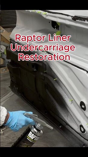 Spraying Raptor Liner #restoration #automotive #diy