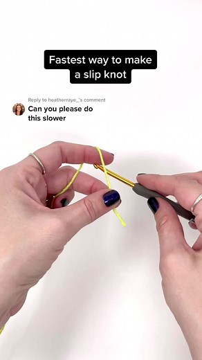 Quick Slip Knot Crochet Tutorial
