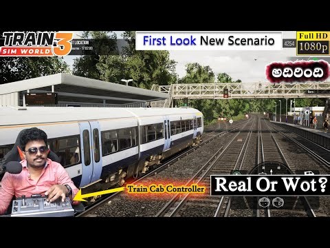 Passenger Train Driving in Train Sim World 3 with Train Cab Controller PC Game