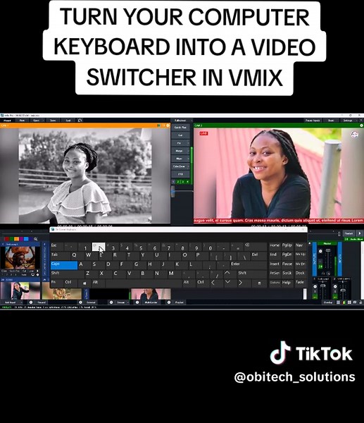 Usa tu teclado como conmutador de video en VMIX