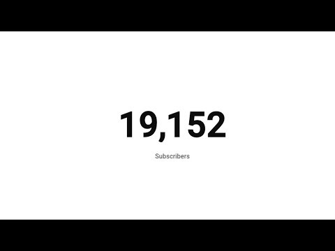 Live sub count. pls sub so I reach 20k.