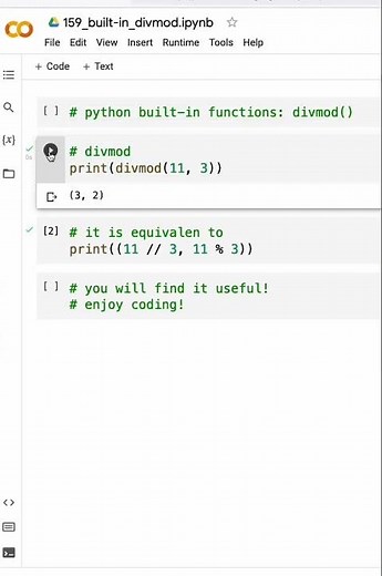 Python built-in functions: divmod()