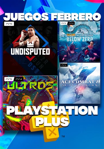 Anunciados los #JuegosDelMes de Febrero 🗓️ @PlayStation 🥊 Undisputed 🤿 Subnautica: Below Zero 👽 Ultros 🛩️ Ace Combat 7: Skies Unknown ¿Qué os parece el mes? Creo que el último Ace Combat que jugué fue el 3... Tocará probar este 👴🏼👍🏼 #PSPlus #PSPlusFebrero #JuegosPSPlus #JuegosGratis