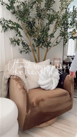 How I Transformed My Chair with This $30 Amazon Aesthetic Slipcover DIY