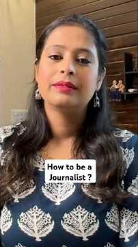 How to be a journalist? Step guide in 1 Minute #journalism #news #newsreporter #newsanchors #shorts