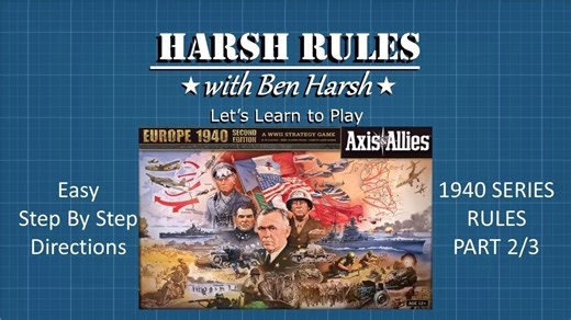 Harsh Rules: Axis & Allies: Europe 1940桌游规则教学