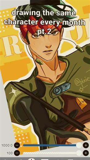 Drawing rohan kishibe every month pt.2 #jjba #jojosbizarreadventure #art #artist