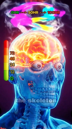 1 Hour vs 100 Hours Without Water #facts #3d #shorts