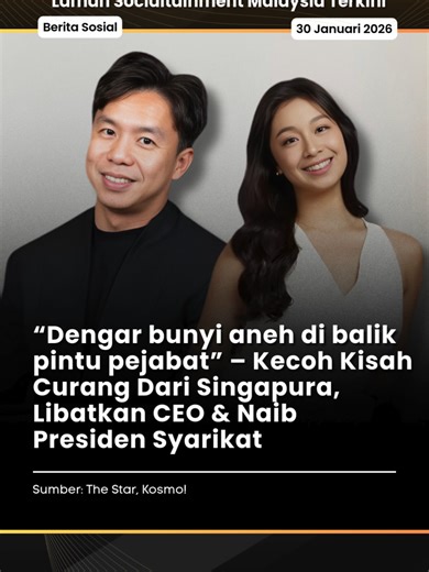Sedang hangat diperkatakan di media sosial kini, kisah mengenai seorang Ketua Pegawai Eksekutif (CEO) dan Naib Presidennya dari sebuah syarikat di Singapura yang dikatakan kantoi curang. Menurut laporan Mothership, CEO PropertyLimBrothers (PLB), Melvin Lim dan Naib Presiden syarikat tersebut, Grayce Tan telah digugurkan daripada carta kepimpinan syarikat di laman web firma ejen hartanah Singapura itu susulan tular kisah ini. Hubungan sulit di antara kedua-duanya telah terbongkar selepas tular ra
