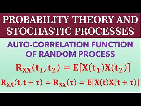 AUTO-CORRELATION FUNCTION OF A RANDOM PROCESS