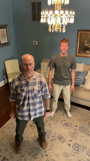 Everybody was kung fu fighting almost for real ##rickypond##dancingdad##familytime##dallinpond##kungfufight