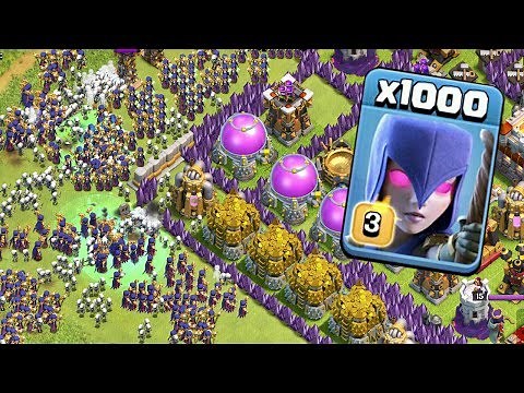 1000 Witch Zombie Invasion Unleashed on Clash of Clans! | Ultimate COC Private Server Battle!
