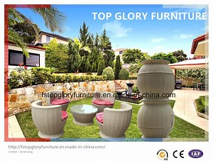 [Hot Item] Vase Rattan Outdoor Garden Furniture Sofa Outdoor Garden Sofa Set