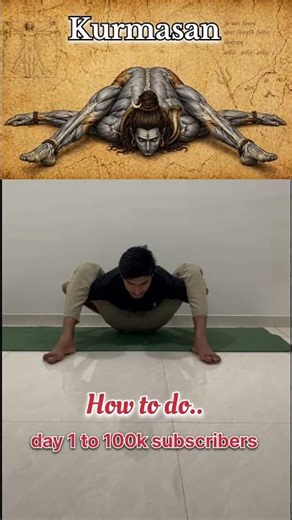 learn kurmasan with easy steps #yoga #kurmasana #motivation #योग #fitness #viralvideo