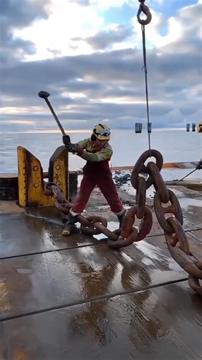How does this small anchor stop a big ship?