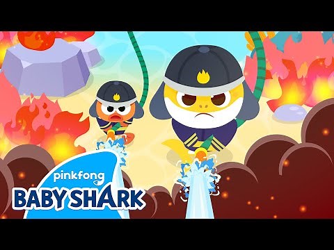 🚒Baby Shark Fire Fighters to the Rescue | Safety Songs for Kids | Baby Shark Official