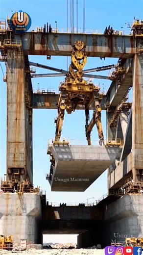 Gantry Bridge Segment Lifting Machine #shorts
