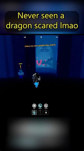 I have never seen a dragon be scared before! #shorts #roblox